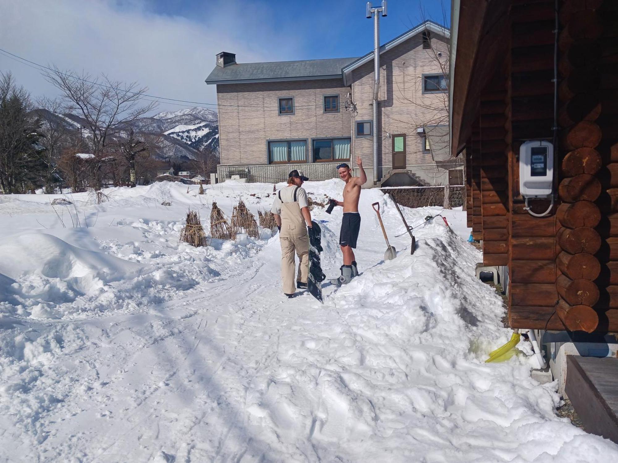 Log Cottage Villa Happo Hakuba Exteriör bild